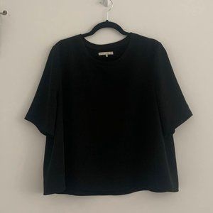 OAK + FORT Boxy Shirt in Black